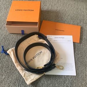 Louis Vuitton bandouliere xl strap black/noir mono